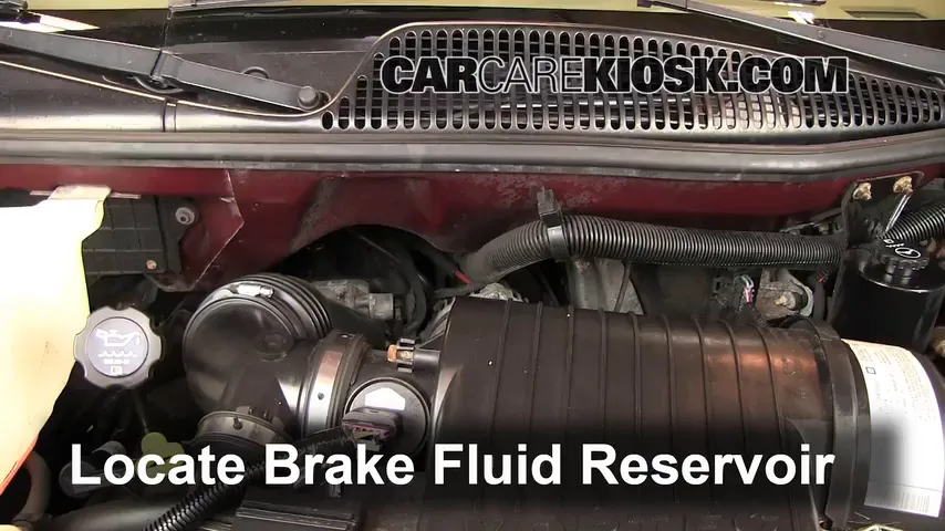 2005 Chevrolet Express 1500 5.3L V8 Standard Passenger Van Brake Fluid Add Fluid